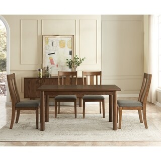 60"Rectangular Dining Table for 6 Person,Kitchen Table,Wooden Dinner ...
